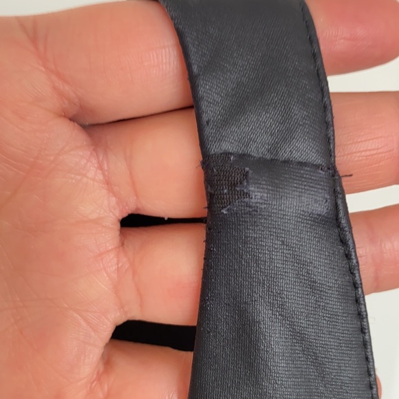 BNWOT Bebe Hi-lo style dress with faux leather detail, size 0 - Picture 4 of 5